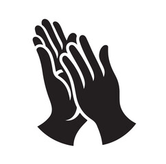 Fototapeta premium Applause set clapping hands icon set vector illustration