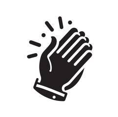 Applause set clapping hands icon set vector illustration