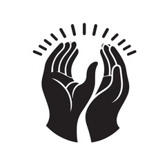 Applause set clapping hands icon set vector illustration