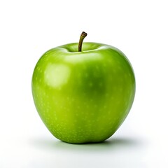 Green apples on white background, Fresh Green apples