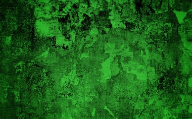 Green textured paper or concrete wall wide banner background, Green velvet with lighting, abstract texture background dark green background green background