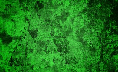 Green textured paper or concrete wall wide banner background, Green velvet with lighting, abstract texture background dark green background green background