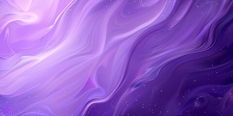 Fototapeta premium Abstract Purple Swirls with White Glimmering Dust