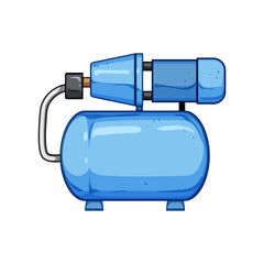 clean water pump cartoon. filter plumbing, pipe purification, equipment repair clean water pump sign. isolated symbol vector illustration