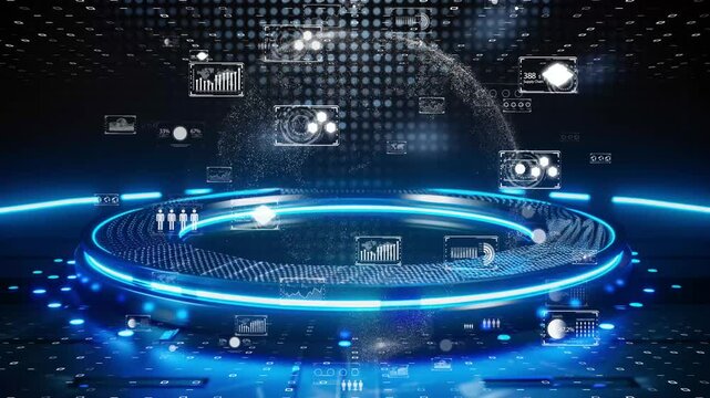 AI Advanced technology and digital transformation concept.
