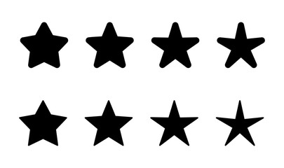 Obraz premium Star Icon set. rating icon vector. favourite star icon