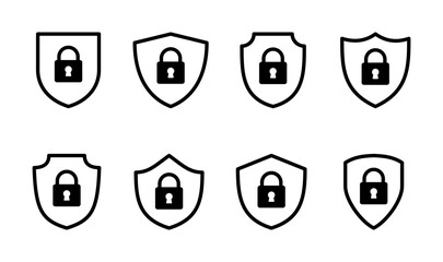 Security icon set. protection icon. privacy. vpn