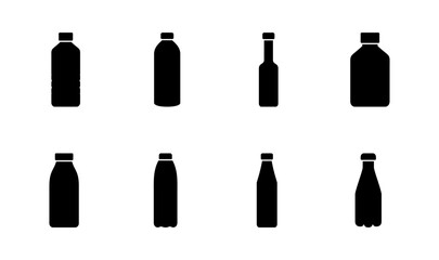 Bottle icon set. bottle vector icon