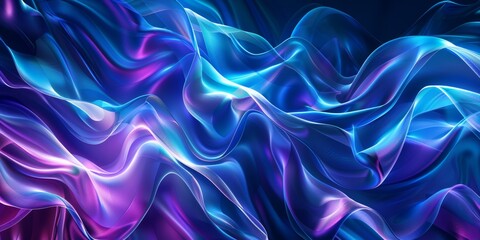 Obraz premium Abstract fluid shapes and colorful flowing waves blending vibrant digital art fluidity concept