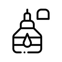 correction fluid line icon