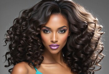 Fototapeta premium beautiful black woman portrait