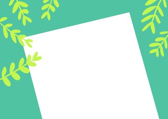 Obraz premium green leaves background