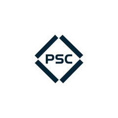 PSC logo. P S C design. White PSC letter. PSC, P S C letter logo design. P S C letter logo design in GOLD, GOLDEN LOGO, THREE, style. letter logo set in one artboard. P S C letter logo vector design.