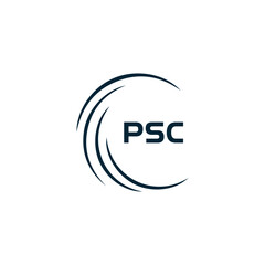 PSC logo. P S C design. White PSC letter. PSC, P S C letter logo design. P S C letter logo design in GOLD, GOLDEN LOGO, THREE, style. letter logo set in one artboard. P S C letter logo vector design.