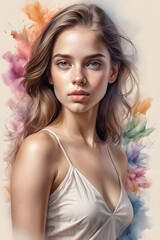 Naklejka premium a woman Generative AI