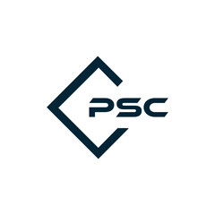 PSC logo. P S C design. White PSC letter. PSC, P S C letter logo design. P S C letter logo design in GOLD, GOLDEN LOGO, THREE, style. letter logo set in one artboard. P S C letter logo vector design.