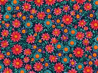 Generative AI. Admiring the delicate petals and vibrant colors of this pattern flower