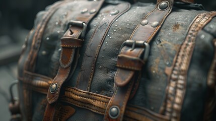 high-resolution, ultra-realistic, 4K, cinematic image of a kitbag 