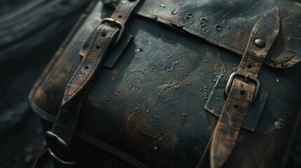 high-resolution, ultra-realistic, 4K, cinematic image of a satchel 