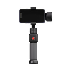 gimbal phone 3d icon, content creator 3d icon set, transparent background