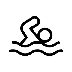 Swimming Icon Vector Symbol Design Illustration