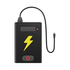 power bank 3d icon, content creator 3d icon set, transparent background