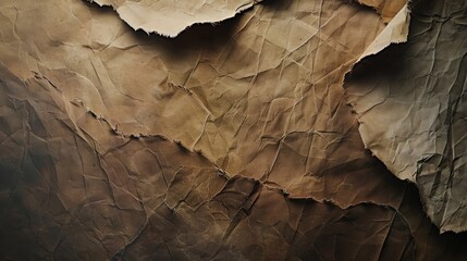 Fototapeta premium Aged dark paper backdrop with room for text