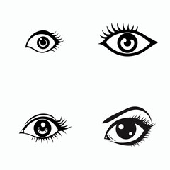 Eye logo design vector illustration