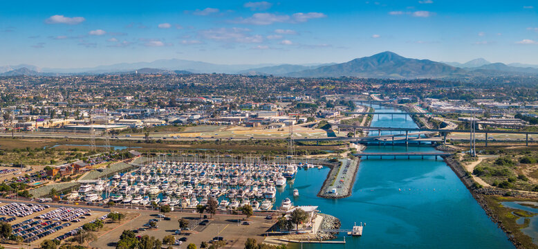 Aerial view of National City in San Diego