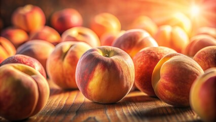 Soft focus peach fuzz background with strong shadows, warm lighting, and subtle texture, creating a serene and intimate atmosphere.
