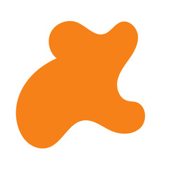 Colourful abstract shape blob vector 