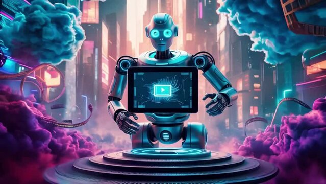 robotic video post-production concept