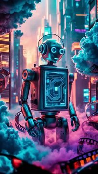 robotic video post-production concept