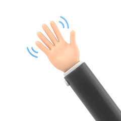 Fototapeta premium Transparent Backgrounds Mock-up. Open outstretched showing five fingers,extended in greeting. Supports PNG files with transparent backgrounds.