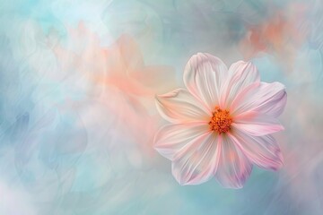 Fototapeta premium Artistic flower image with soft pastel shades.