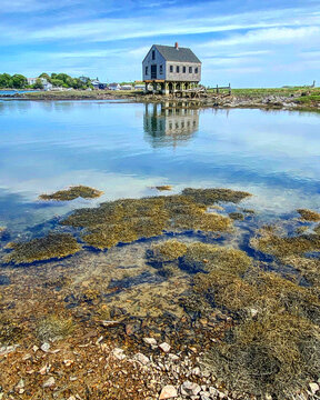 Fishing Shack at Cape Porpoise in Kennebunkport, Mine USA