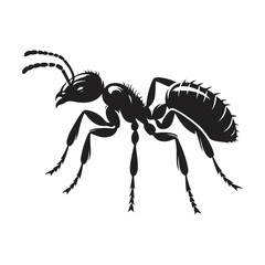 Ant silhouette vector