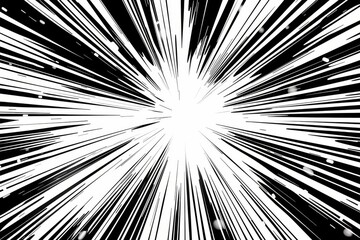 Comic-style light burst