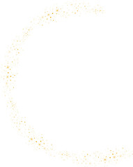 弧を描く星々の装飾イラスト素材