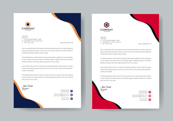 Abstract Letterhead Design Modern Business Letterhead Design Template