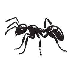 Ant silhouette vector