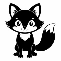 Christmas kid fox vector,cartoon, illustration, animal, vector, cute, cat, 