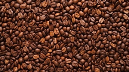 Obraz premium Close-up of Roasted Coffee Beans