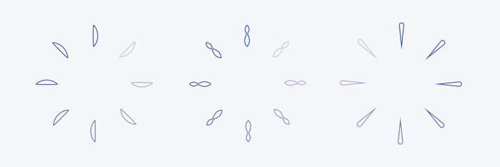 Obraz premium Loading bar icons. website load bar vector icon, Circle Buffering icon. loader collection. Loading status, Loading isolated. Load symbol, load vector icons, buffering vector icon. Eps 10.
