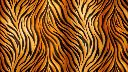 Tiger skin stripes pattern background.