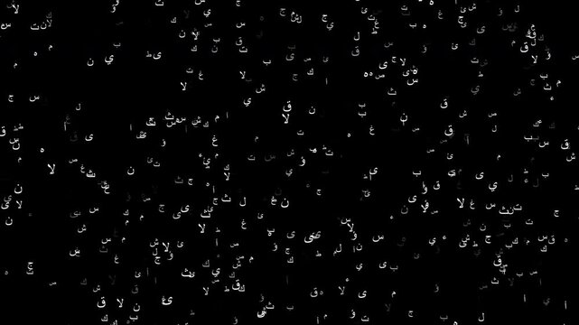 Background Arabic Calligraphy Particles