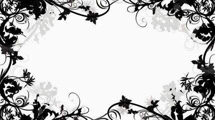 カリグラフィックの花柄テクスチャー6