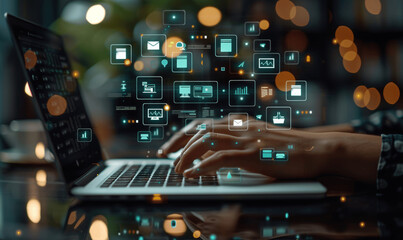 Digital Document Management and Database System for Business, Cloud File Storage and Online Documentation, Office Technology Tools for Records Keeping, File Access and Sharing Solutions