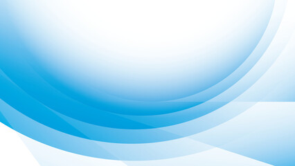 Abstract geometric white and blue color background with curve lines. Vector illustration.