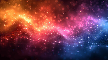 Fototapeta premium Colorful Abstract Explosion Background with Glittering Bokeh Lights